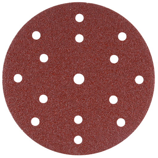 Schuurschijven 150 mm red velcro 15 gaats Schuurschijven 150 mm red velcro 15 gaats