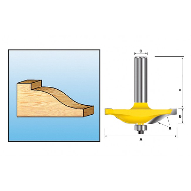 Constructiefrees met kogellager Constructiefrees met kogellager