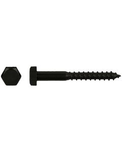 Houtdraadbout zwart DIN 571 Ø6x40 DCB