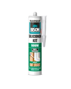 BISON SILICONEKIT BOUW TRANSPARANT 300ML
