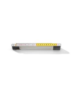 Hultafors Duimstok T59, Hout, Wit/Geel , 2 meter, 10 delen, T59-2-10VG TR