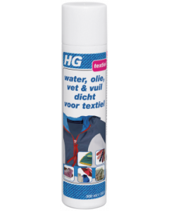 HG WATER, OLIE, VET & VUIL DICHT VOOR TEXTIEL