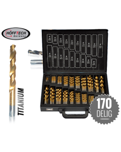 HSS Borenset 170-delig Titanium gecoat