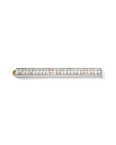 Hultafors Duimstok G59, Glasfiber, Wit, 1 meter, 4 delen, G59-1-4-12 VI
