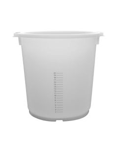 Mengkuip 35 liter transparant met maatverdeling 3 t/m 20 liter