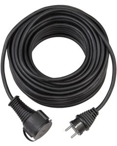 Brennenstuhl IP44 rubberen verlengsnoer 10m zwart H05RR-F 3G1,5