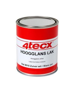 4tecx Hoogglans lak RAL 9001 crème wit 0,75ltr