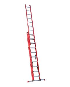 4tecx Reformladder 3-delig aluminium 3 x 10 met stalen balk