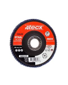 4tecx Vlaklamellenschijf Mega-Line 125 x 22,2 mm korrel 120