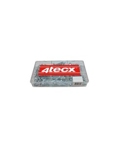 4tecx Assortiment metaalschroeven 427-delig DIN 84 verzinkt