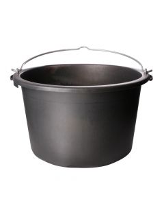 Hijskuip 40 liter zwart