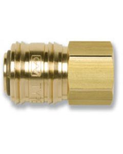 Messing snelkoppeling / persluchtkoppeling 3/8" binnendraad, Duitse (euro) passing
