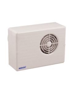 Nedco BV Badkamer/Toiletventilator CF 200 T ABS, kunststof wit