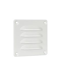 Nedco BV Schoepenrooster 100x100mm aluminium wit