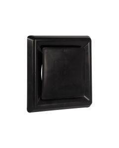 Nedco BV Vierkant afzuigventiel met klemmen ø 150mm PP, kunststof zwart
