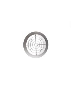 Nedco BV Ventilatierooster ø 120mm PP, kunststof aluminium
