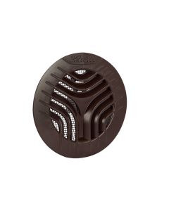 Nedco BV Ventilatierooster Ø110mm bruin met klemmen, met gaas