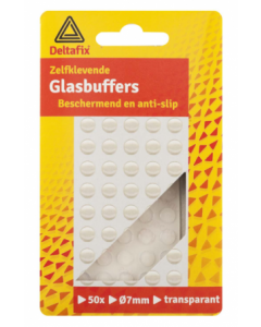 GLASBUFFERS TRANSPARANT 7MM.