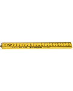 Schuil Duimstok, kunststof geel 1m mm -cm