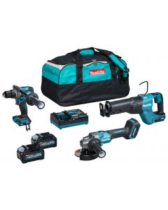Makita DK0159G301 40 V Max Combiset boren, schroeven, zagen en slijpen