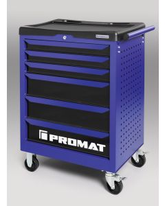 PROMAT Gereedschapswagen TREND B755xD465xH1030mm 300 kg 6 laden 152-delig staalplaat PROMAT