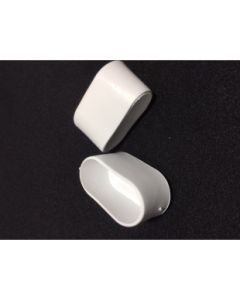 STOELDOP, POOTDOP WIT OVAAL 30X15MM