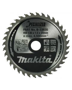 Makita B-33635 Cirkelzaagblad Hout