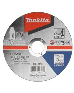 Makita B-64696-5 Doorslijpschijf 355x25,4x2,5mm metal stud