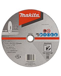 Makita B-45369 Doorslijpschijf 230x22,23x1,9mm aluminium