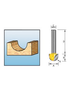 Makita D-10796 Holprofielfrees 10x9,53 S8