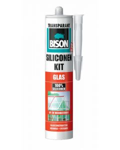 BISON SILICONEKIT GLAS TRANSPARANT 300ML