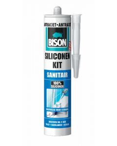 BISON SILICONEKIT SANITAIR ANTRACIET 300ML