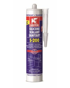 Griffon Silicone Sanitaire S-200 Transparant Koker 300 ml NL/FR/EN