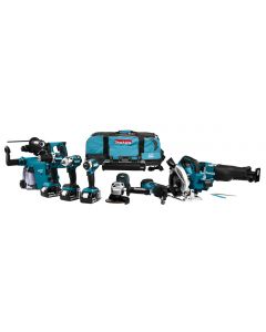 Makita DLX8026TW1 18 V Combiset voor (slag)schroeven, (klop)boren, slijpen, zagen en monteren met multitool