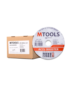 Mtools Accu Booster doorslijpschijf staal/RVS 125x1,0 mm. per 50 st.