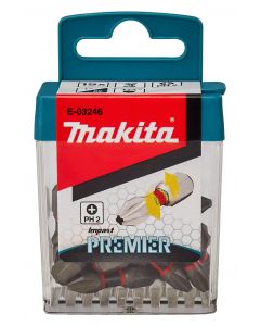Makita E-03246 Slagschroefbits PH2x25mm (15 stuks)
