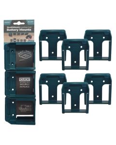 Stealth Mount accuhouder voor Makita 40V XGT, 6-pack blauw