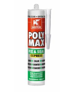 GRIFFON POLY MAX, FIX & SEAL EXPRESS, CRYSTAL CLEAR
