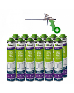 Illbruck Purschuim FM330 880ml + Illbruck purpistool (Set van 12 bussen)