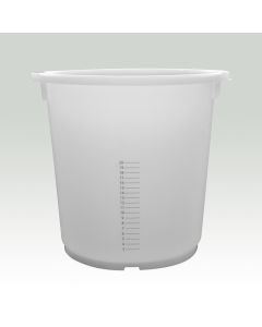 Kreuwel Plastics Almelo BV. Mengkuip 35 liter transparant met maatverdeling 3 t/m 20 liter