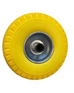 Steekwagenwiel "NOOIT MEER LEK" 260mm, as 20mm.