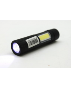 Zaklamp LED + COB alu mini