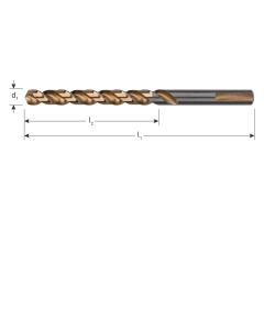 Metaalboor 3,3mm Rotec HSS-G, UNI-3, Silver-Line 