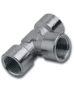 T-stuk messing 3x 1/4"F