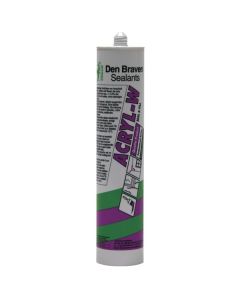 DEN BRAVEN / ZWALUW ACRYL-W,  ACRYLAATKIT GRIJS 310ML