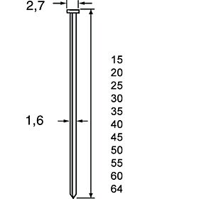 Dutack Fasteners SKN16-20° 64mm gegalvaniseerd