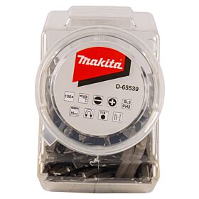 Makita D-65539 Schroefbit dubbel PH2-SL5 65mm in pot 100 stuks