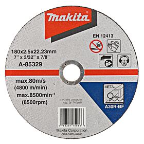 Makita A-85329 Doorslijpschijf 180x22,23x2,5mm staal