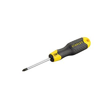 Stanley 1-64-955 CushionGrip Schroevendraaier Pozidriv PZ1x75 mm.