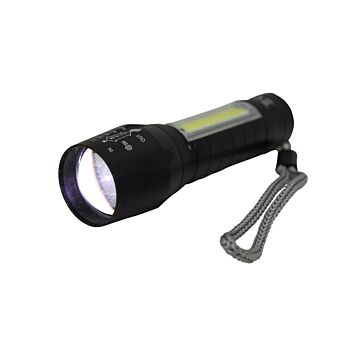 Zaklamp 5W LED 2-in-1, Tactical 3WATT COB in handle .